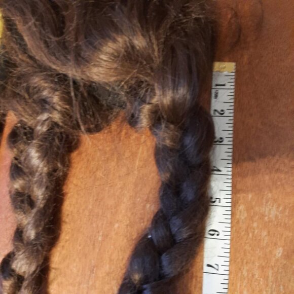 NEW TAG ! Long 26 In Straight Hair Wig & Long Braided Wig 18x1.8 In Dark Blond main image 7
